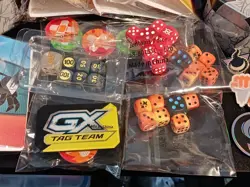 Pokemon TCG Accessories Lot Mini Binders, Metal Pins, Empty Tins, Dice + More! - Image 4