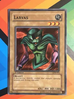 Yugioh Larvas LOB-073 Common 1st Ed North American VLP - Image 1
