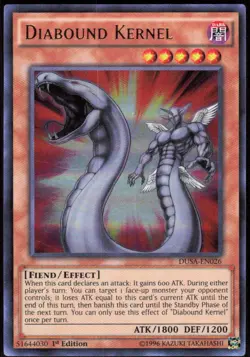 Diabound Kernel DUSA-EN026 Ultra Rare Duelist Saga Yu-Gi-Oh Near Mint - Image 1