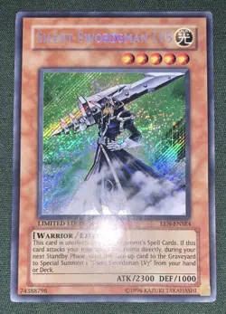 Yugioh Vintage 2005 Silent Swordsman LV5 EEN-ENSE4 Secret Rare NM/VLP w/Tracking - Image 3