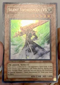 Yugioh Vintage 2005 Silent Swordsman LV5 EEN-ENSE4 Secret Rare NM/VLP w/Tracking - Image 5