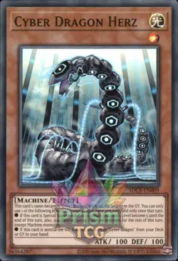 Cyber Dragon Herz super rare SDCS-EN009 Yugioh - Image 1