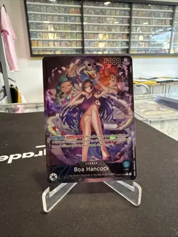 One Piece CCG TCG Boa Hancock OP07-038 Leader Alt Art English - Image 1