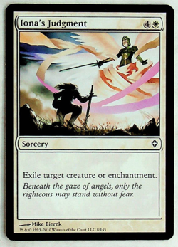 Iona's Judgement - Worldwake Edition - 2010 - Magic The Gathering Card - Image 1