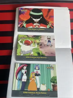 Topps Pokemon 1999 TV Animation Edition Serial Episode Card Lot: 23, 24 & 25 - Image 1