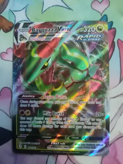 Pokemon TCG Rayquaza VMAX Holo Ultra Rare Card Evolving Skies 111/203 - Image 1
