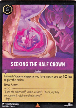 Seeking the Half Crown - 64/204 - Disney Lorcana - Azurite Sea - Rare Card - NM - Image 1