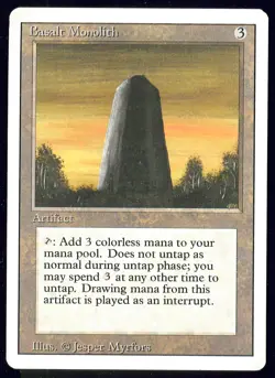 MTG Monolito di Basalto / Basalt Monolith - Revised ENGLISH (EX/VG) - Image 1