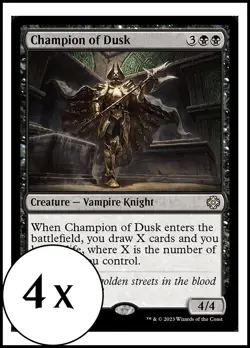 MTG - 4 x Champion of Dusk - Playset 4x x4 - Lost Caverns of Ixalan - Image 1