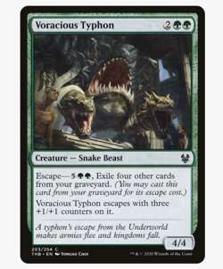 MTG Voracious Typhon - Theros Beyond Death THB 2020 NM Green Snake Beast - Image 1
