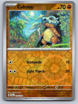 Cubone 076/159 Common Journey Together Pokemon Reverse Holo Near Mint - Image 1