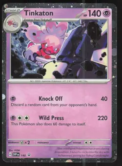 Tinkaton (Cosmo Holo) 140 Holo Promo Scarlet & Violet Promo Pokemon LP - Image 1