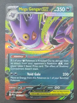 Mega Gengar ex 056/094 Double Rare Phantasmal Flames Pokemon TCG - Image 1