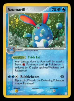Azumarill 114/113 Holo Secret Rare Delta Species Pokemon NM - Image 1
