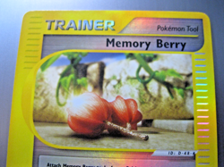 VTG MEMORY BERRY REV HOLO #128-147- E-READER TRAINER 2002 P/N-POKEMON TOOL MINT! - Image 3