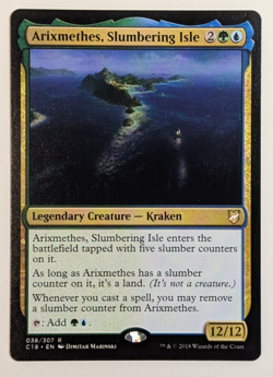 MTG - 1x Arixmethes Slumbering Isle - Commander 2018 - NM - Magic The Gathering - Image 1