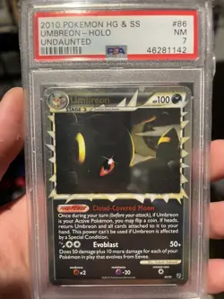 Pokemon Umbreon Prime 86/90 Undaunted Ultra Rare Holo PSA 7 English 2010 - Image 1