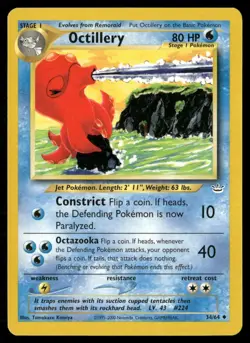 Octillery 34/64 Uncommon Neo Revelation Pokemon Lightly Played - Image 1