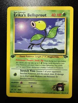 Pokemon TCG - 1st Edition Erika's Bellsprout 38/132 - Gym Challenge LP+ - Image 1