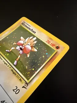 Hitmonchan Base Set 2 Holo SWIRL Rare 8/130 Pokemon - Image 3