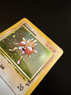 Hitmonchan Base Set 2 Holo SWIRL Rare 8/130 Pokemon - Image 4