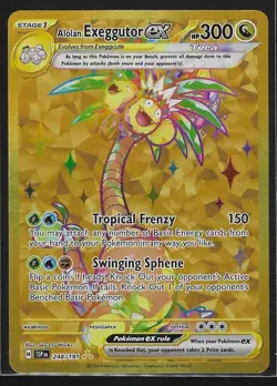 Pokemon Alolan Exeggutor ex 248/191 Surging Sparks Gold Hyper Rare Holo NM - Image 1