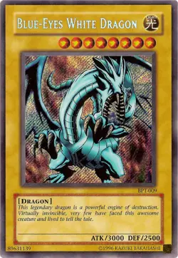 Blue-Eyes White Dragon [BPT-009] Secret Rare Lightly Played Limited - Image 1