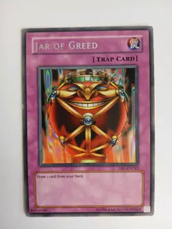 Yu-Gi-Oh! Jar of Greed DB1-EN242 Dark Beginning 1 Unlimited - LP - FREE SHIPPING - Image 1