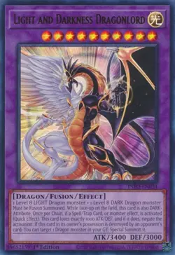 Yugioh! Light and Darkness Dragonlord - INFO-EN034 - Ultra Rare - 1st Edition Ne - Image 1