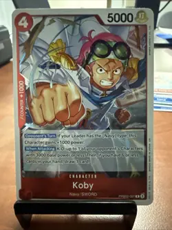 One Piece Card Game Koby PRB02-001 Rare Foil English Edition - Image 1
