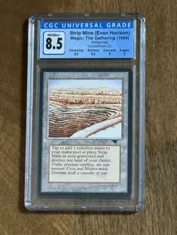 Antiquities Strip Mine (Even Horizon) U1 Magic The Gathering MTG CGC 8.5 - Image 1
