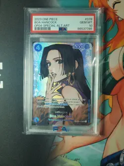 2023 ONE PIECE OP04-KINGDOMS OF INTRIGUE #078 BOA HANCOCK PSA 10 SP ALT ART - Image 2