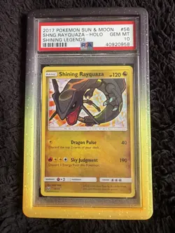 Shining Rayquaza Holo 56/73 PSA 10 Shining Legends Pokemon Card Game - Image 1
