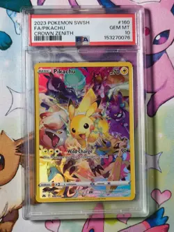 PSA 10 PIKACHU 160/159 | SWSH Crown Zenith GG Full Art Pokemon Card - Image 2