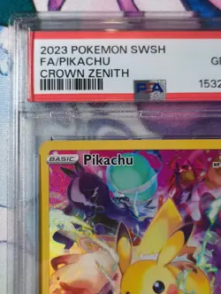 PSA 10 PIKACHU 160/159 | SWSH Crown Zenith GG Full Art Pokemon Card - Image 3