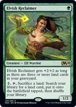 "Elvish Reclaimer" - Magic The Gathering Card - M20 - Image 1
