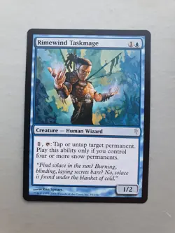 Rimewind Taskmage , MTG Cold Snap (2006). Common Blue Creature NM - Image 1
