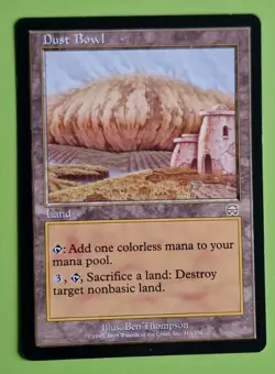 MTG DUST BOWL x1, Mercadian Masques. Very Good. Reserved List, PRE MODERN - Image 1