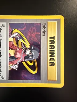 Sabrina 20/132 Gym Challenge Holo SWIRL Unlimited Pokemon - Image 5
