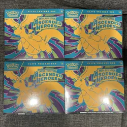 Lot Of 4Pokemon TCG Ascended Heroes Elite Trainer Box ETB New Sealed In Hand - Image 1
