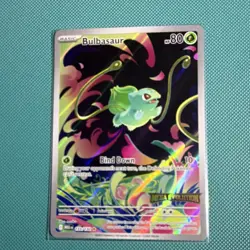 Pokemon Bulbasaur 133/132 Holo Stamped Illustration Rare English 80 HP Mashu - Image 1