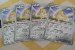 Pokemon TCG: 126/182 Jirachi Reverse Holo Playset ×4 Paradox Rift M/NM Card - Image 1