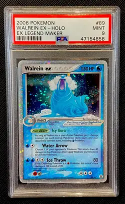 PSA 9 Walrein EX Holo #89 EX Legend Maker Pokemon 2006 Low Pop Swirl 🌀 - Image 1