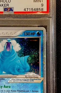 PSA 9 Walrein EX Holo #89 EX Legend Maker Pokemon 2006 Low Pop Swirl 🌀 - Image 2