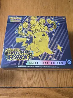 Pokemon TCG Scarlet & Violet SURGING SPARKS Elite Trainer Box FACTORY SEALED ETB - Image 1