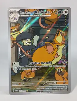 2025 Team Rocket's Raticate 202/182 Illustration Rare Holo SV10: Destined Rivals - Image 1