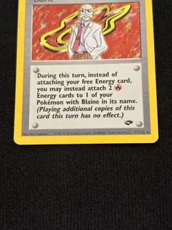 Pokemon Blaine Trainer Uncommon Gym Challenge 17/132 Eng 2000 Wizards - Image 4