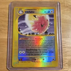 Pokemon Clefable 007/165 Expedition Reverse Holo Rare 70 HP Card 2002 - Image 1