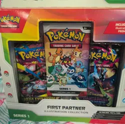 Pokemon Mega Evolution First Partner Illustration Collection Box Series 1 Sealed - Image 3