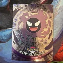 2000 Topps Chrome TV Animation Series #92 Gastly Pokemon Card - Image 1